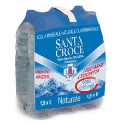 Acqua Santa Croce Naturale – Confezione da lt 1,5 X 6 bottiglie PET  (plastica)